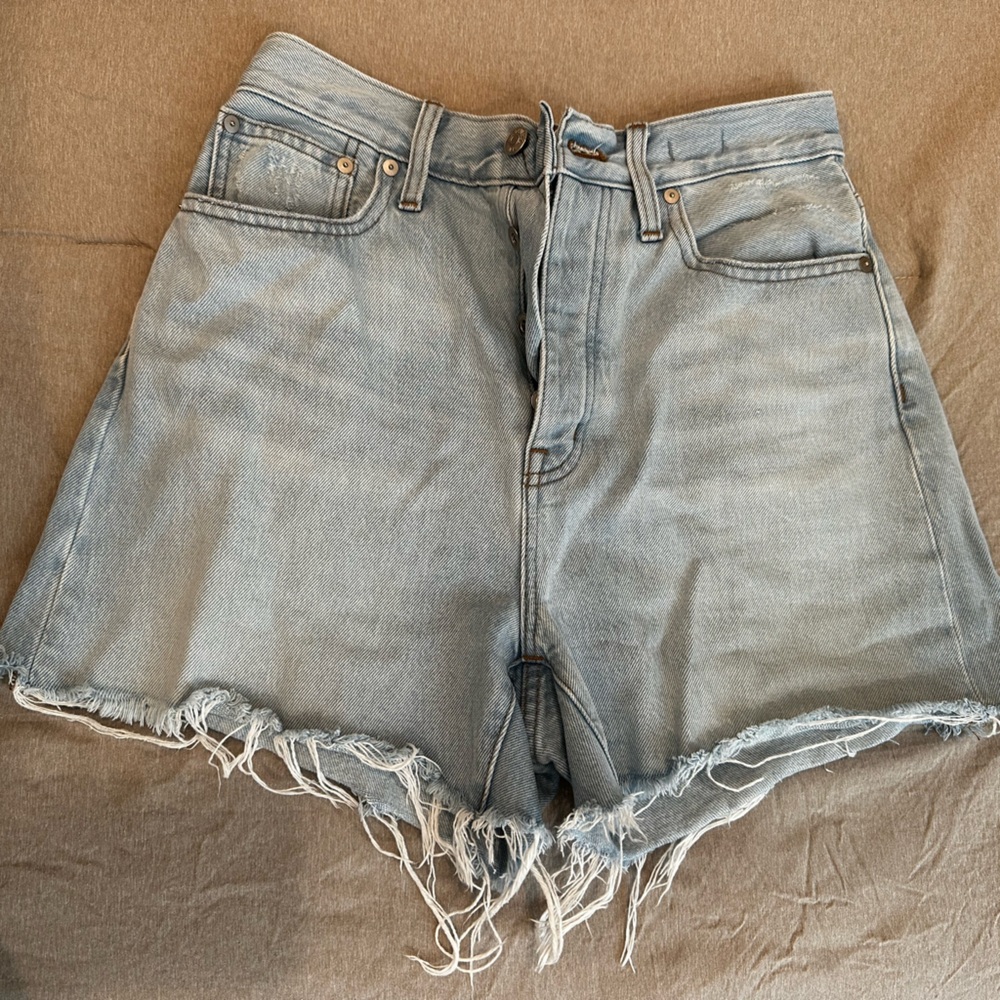 Madewell The Mom Jeans High Rise Denim Shorts 26